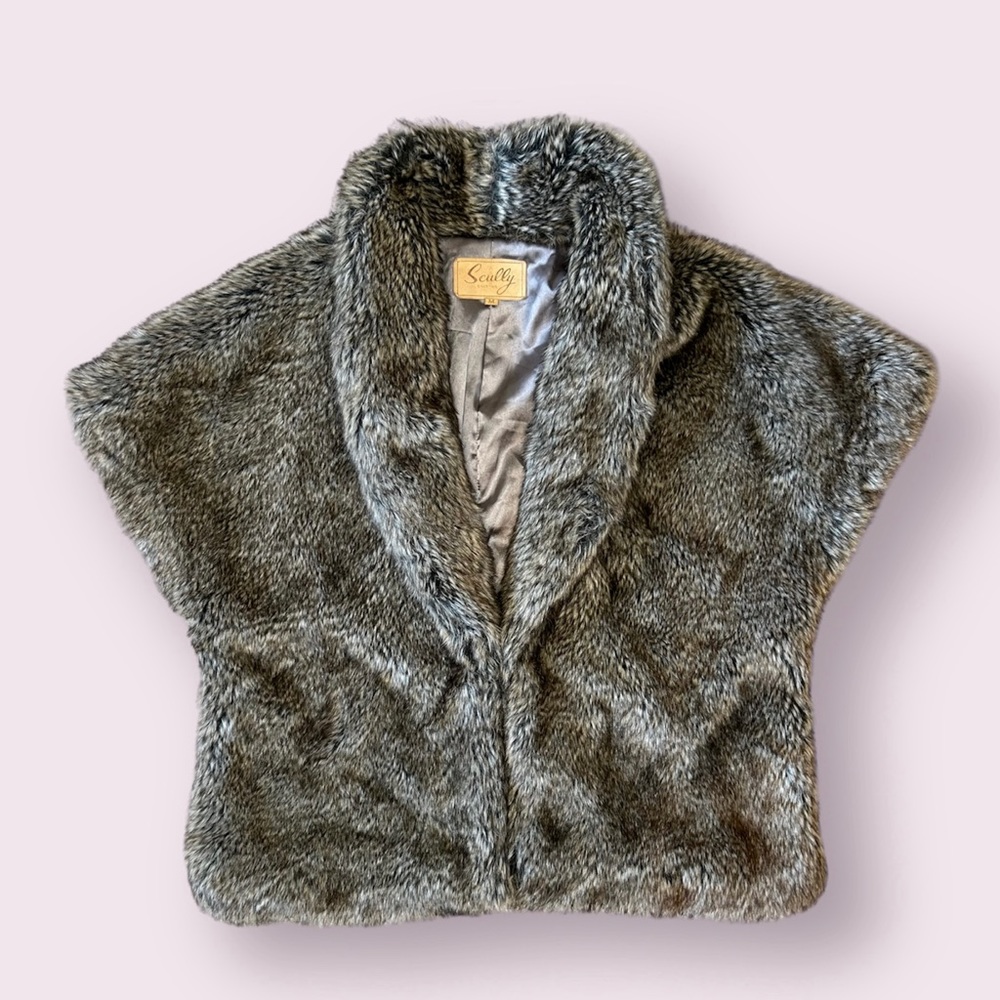 Scully Faux Fur Chinchilla Short Coat